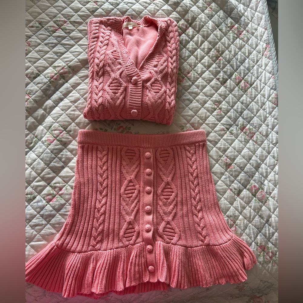 Trade/sell SET loveshackfancy cardigan (xs) skirt (s)๐๐ฆ - Picture 6 of 6